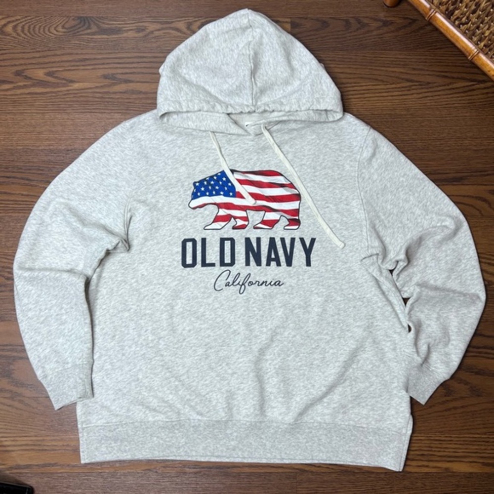 Old Navy Graphic Pullover Americana Hoodie size Large